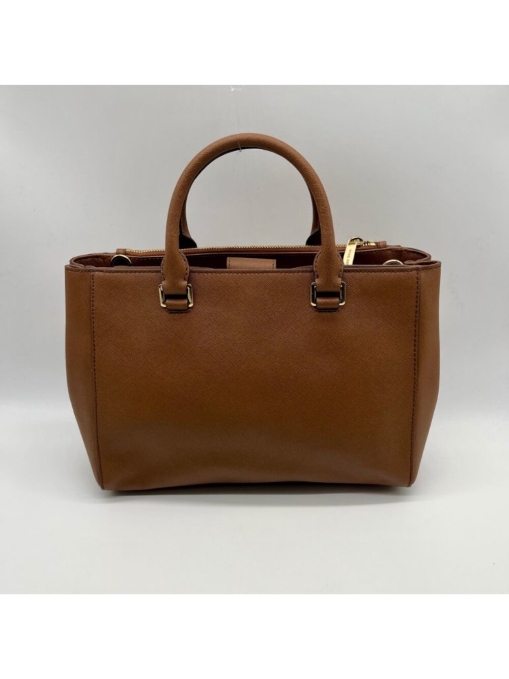 Michael Kors Brown Saffiano Leather Savannah Tote Bag - Picture 2 of 12